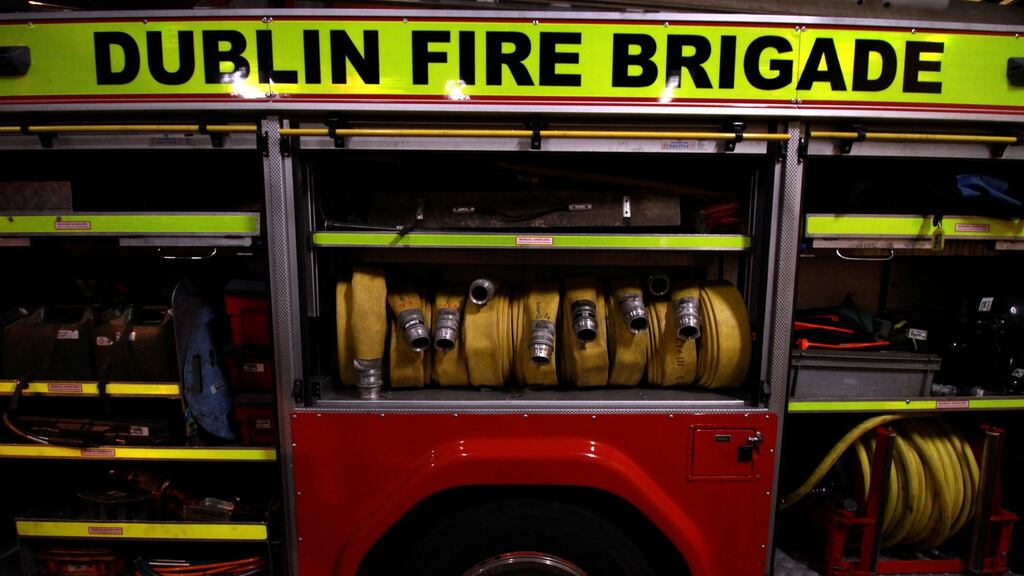 Dublin Fire Brigade was called to attend three fires in the capital on Wednesday night. Photograph: Nick Bradshaw/The Irish Times