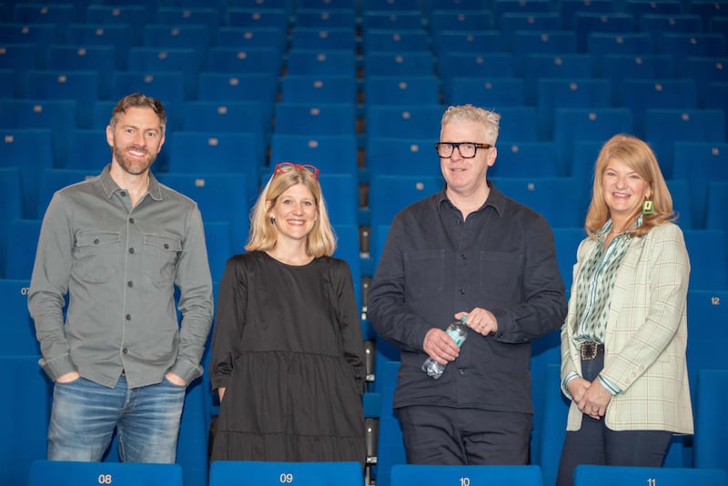 Des O’Leary of Catapult, Bridget Johnson of Boys + Girls, Alan Kelly of Droga5 and Charley Stoney of IAPI at the Winning on a Global Stage event, supported by The Irish Times. Photograph: Aidan Oliver Weldon