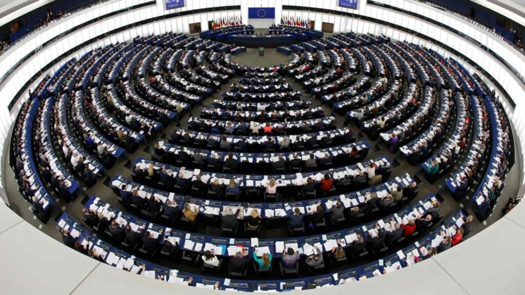 The European Parliament: Given the size of Ireland’s three constituencies, with local loyalties inevitably influencing the vote in some cases, as well as the volatility of the electorate, predicting the outcome are hazardous. Photograph: Reuters/Vincent Kessler