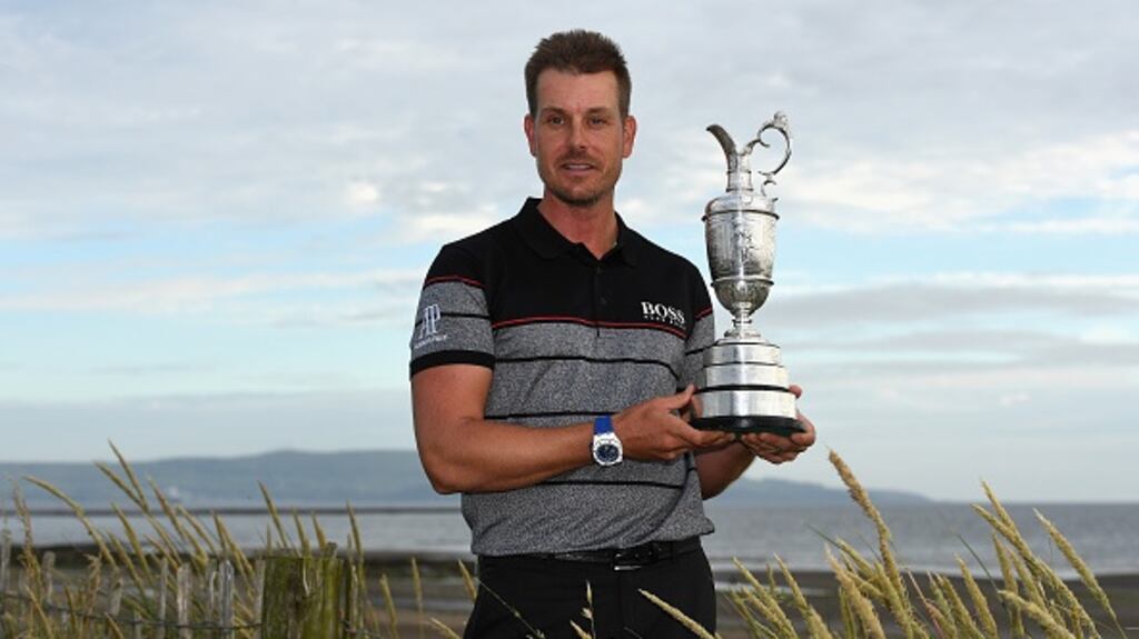 2016 British Open winner Henrik Stenson has won the Golf Writers Trophy for a second time. Photographh Getty/Ross Kinnaird