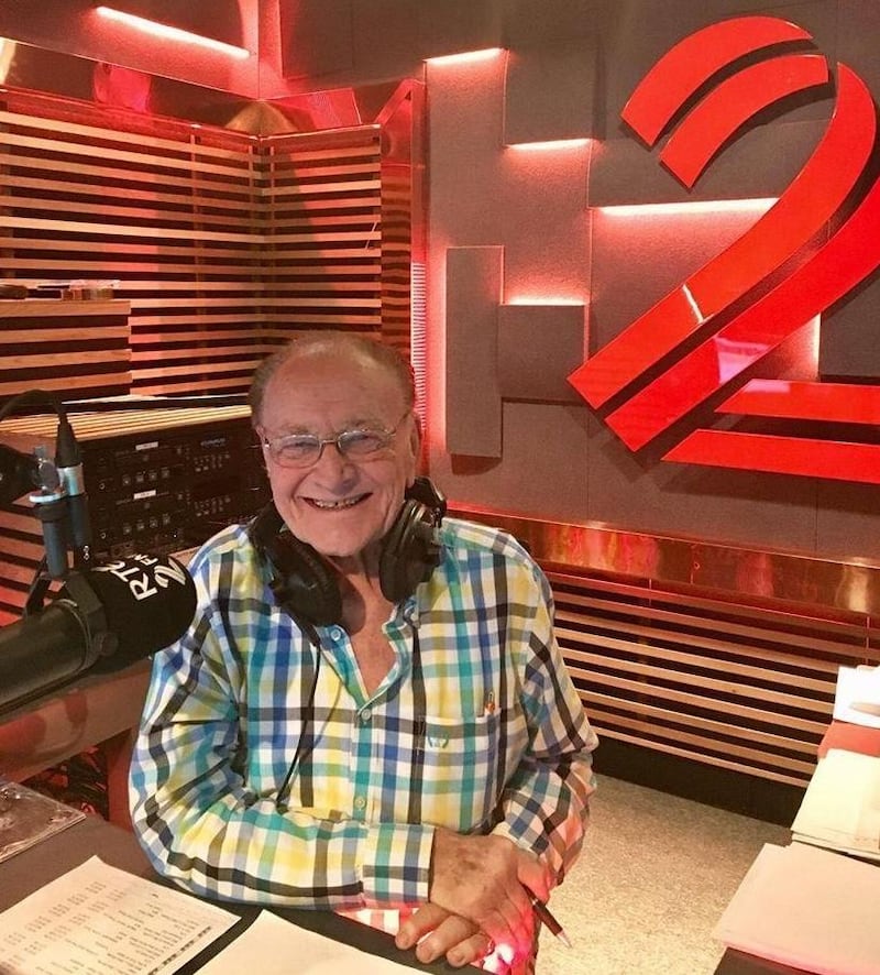 Larry Gogan in the RTÉ 2FM studio: RTÉ/PA Wire