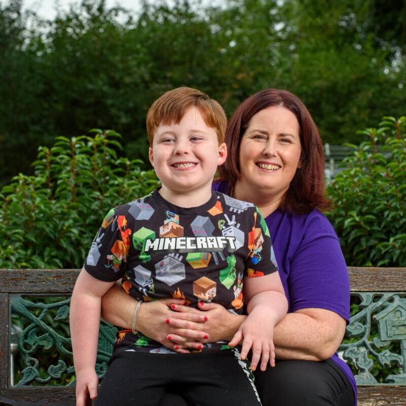 Julie Sweeney pictured with her son, Connor. Photograph: Daragh Mac Sweeney/Provision