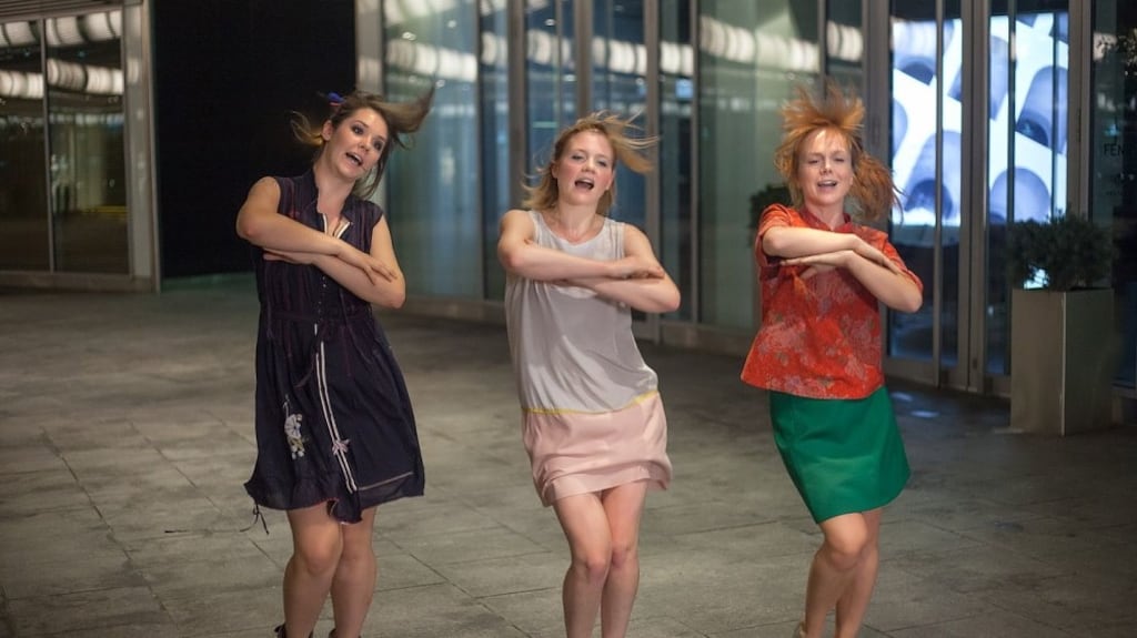 Dancing in the street: Karolina Czarnecka, Eliza Rycembel and Irena Melcer in #WszystkoGra