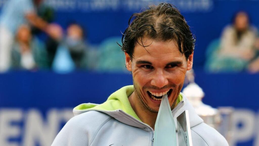 Rafael Nadal beat Juan Monaco in straights sets to win the Argentina Open. Photograph: AFP
