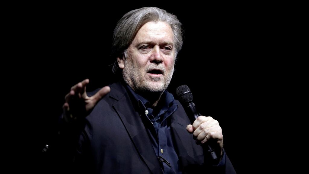 Consciously or not, the president may also equate Bannonism with success. Photograph: Moritz Hager/Reuters