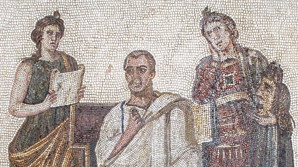 Bardo treasure: Virgil flanked by Tragedy and History