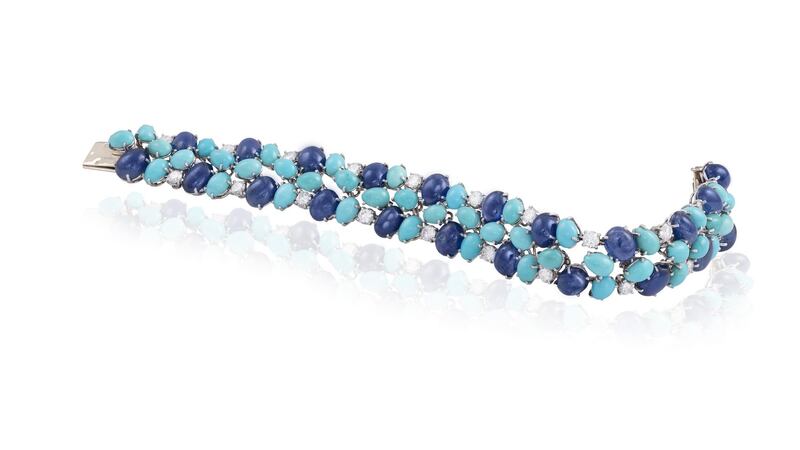 Sapphire diamond and turquoise bracelet by Van Cleef and Arpels €55,000– €75,000