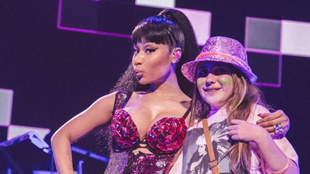 One lucky young fan last night got to enjoy more of his favourite popstar than he’d ever hoped for.