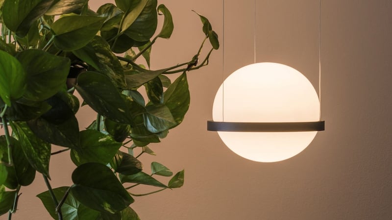 Light incorporating hanging basket by Palma by Antoni Arola for Vibia from Curated, Dublin