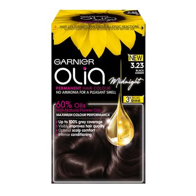 Garnier Olia Midnight in 3.23 Black Amber, €10 at pharmacies nationwide