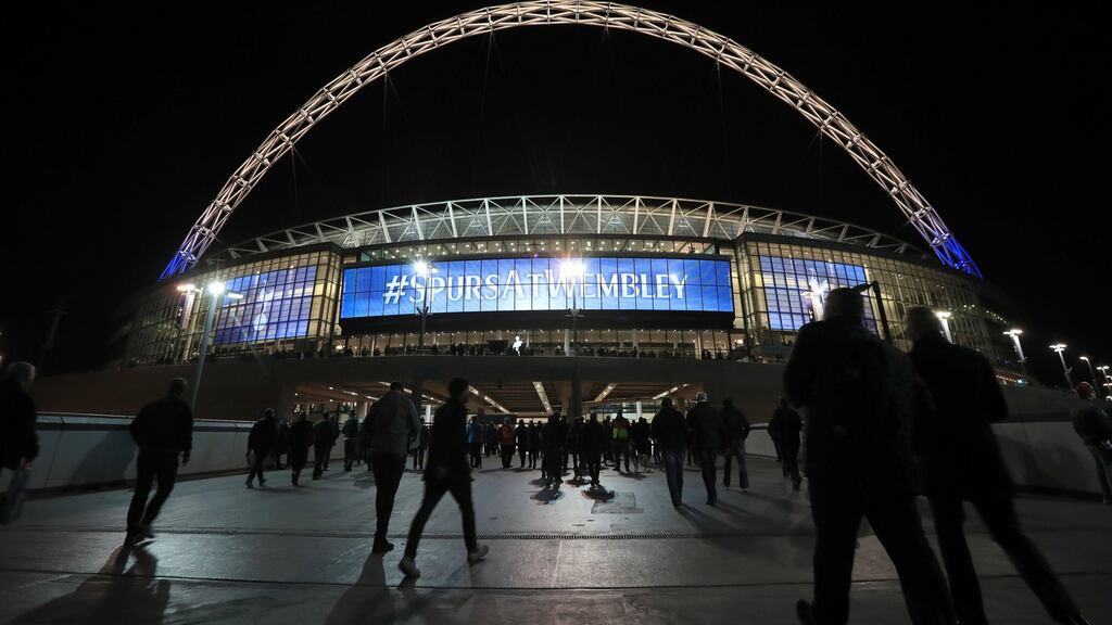 Tottenham will play all their 2017/18 home games at Wembley Stadium, the club have announced. Photo: John Walton/PA Wire