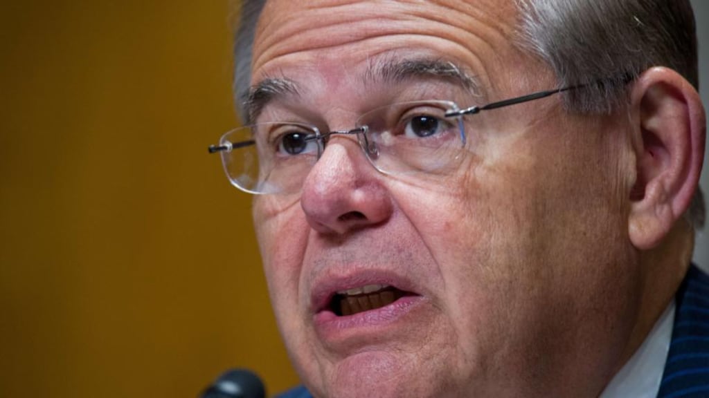US Senator Robert Menendez: indicted on charges of public corruption, following a two-year federal investigation into his ties to a friend who contributed large sums to his re-election campaign. Photograph: Karen Beier/AFP/Getty Images