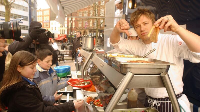 Jamie Oliver has not lost his hustle and sense of mission. Doing his part to fix the food system, especially for children, matters to him the most. Photograph: Andy Butterton/PA