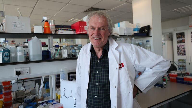 Prof Luke O’Neill: brings his wit to bear on vaccination, free will, philanthropy, addiction and environmental destruction. Photograph: Nick Bradshaw