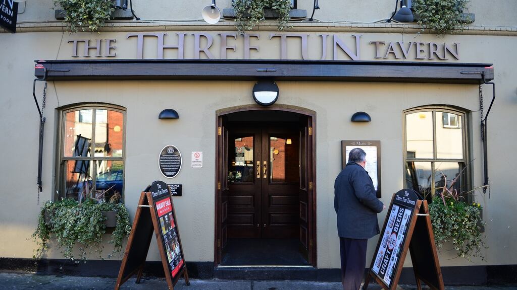 The Wetherspoon-owned Three Tun Tavern pub in Blackrock, Dublin. Photograph: Bryan O’Brien
