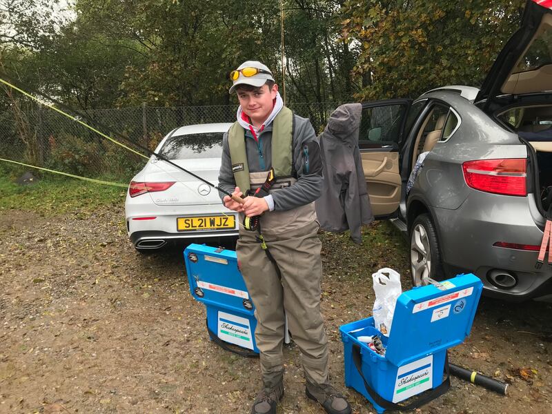 Youth international, Darren Sweeney preparing for a day’s fishing on Lake Menteith.