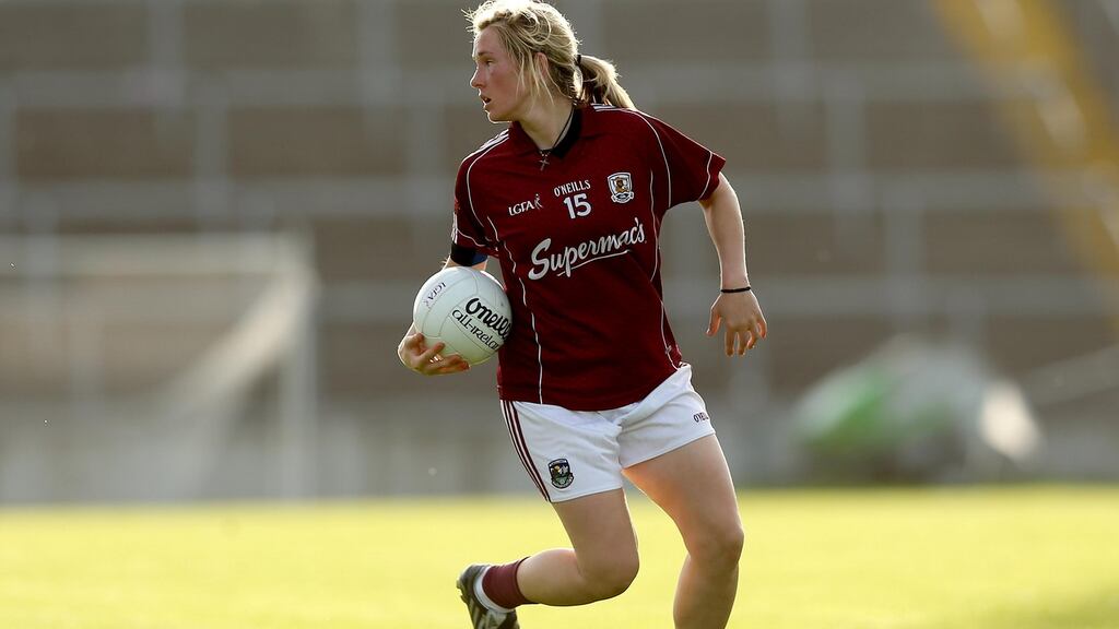 Tracey Leonard  sparkled as Galway captured a 14th TG4 Connacht ladies senior football crown on Sunday. File photograph: ©INPHO/Ryan Byrne