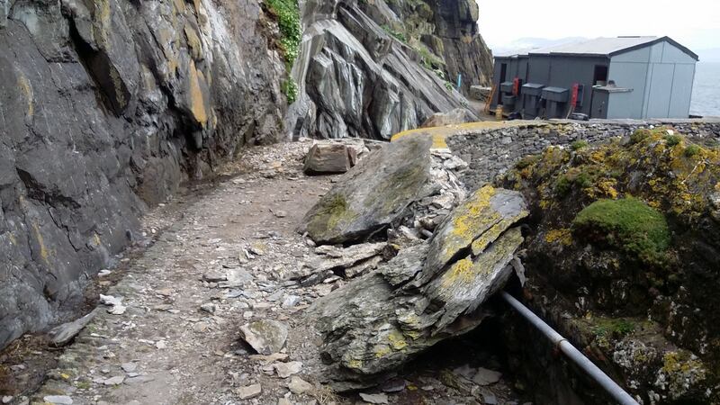 A crew is expected to remain at the site for the week. Photograph: Office of Public Works