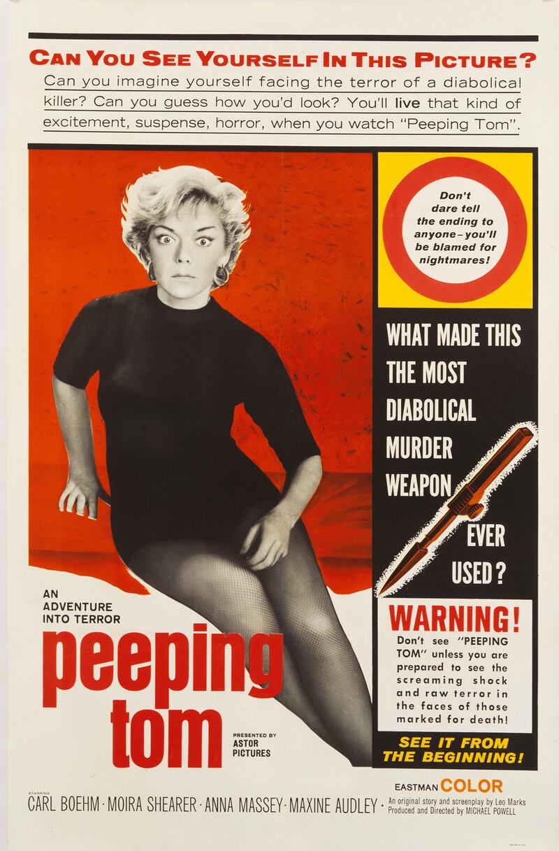A poster for Michael Powell’s 1960 Peeping Tom. Photograph: Movie Poster Image Art/Getty Images