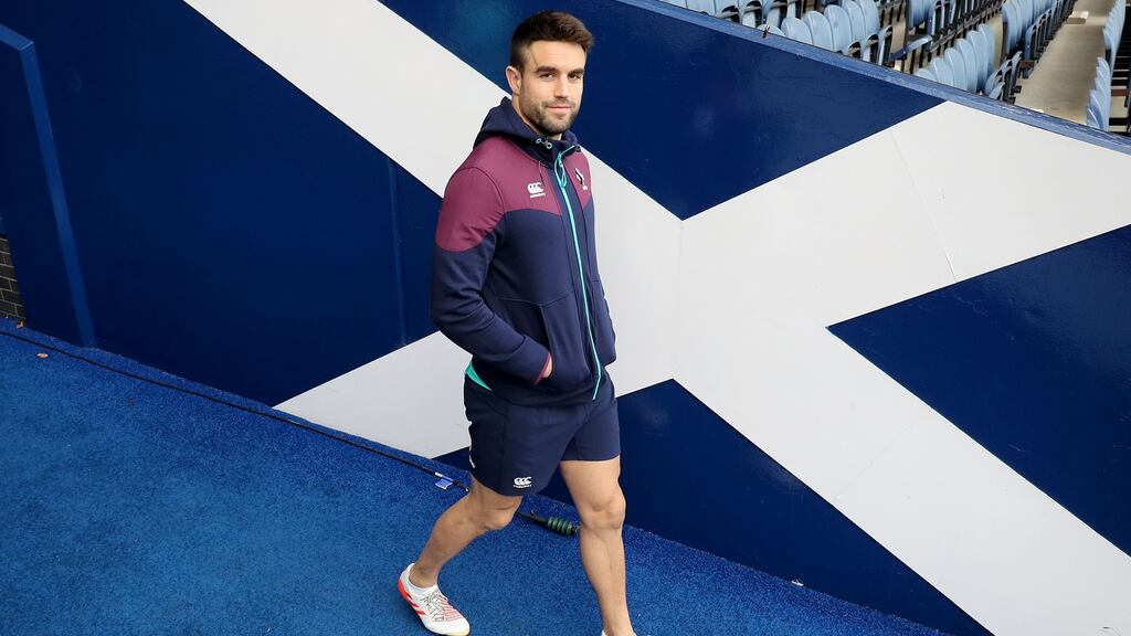 Ireland scrumhalf Conor Murray at Murrayfield for the Captain’s Run on Friday ahead of the Six Nations opener against Scotland. Photograph: Dan Sheridan/Inpho