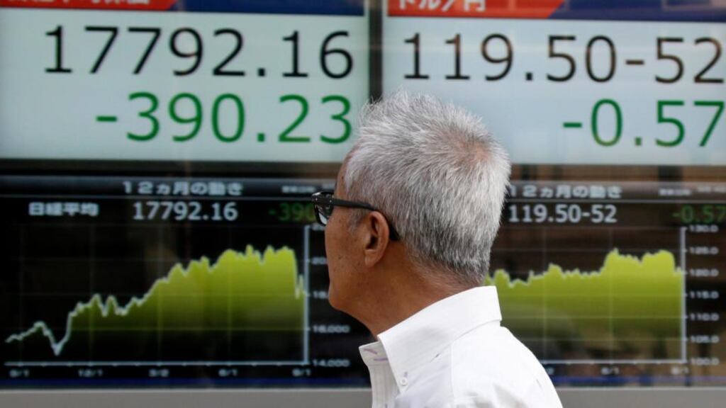 MSCI’s broadest index of Asia-Pacific shares outside Japan was up 0.5 per cent on Tuesday, but remained near a three-year low hit two weeks ago. Photograph: KImimasa Mayama/EPA