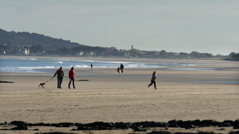 A beach  view at Portmarnock, Co Dublin.  Photograph: Dara Mac Dónaill/The Irish Times