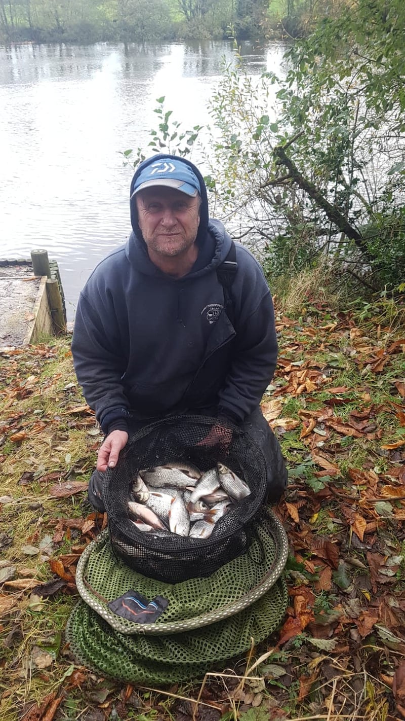 Ron Jordan, winner of the Wild on the Bann coarse competition in Co Antrim