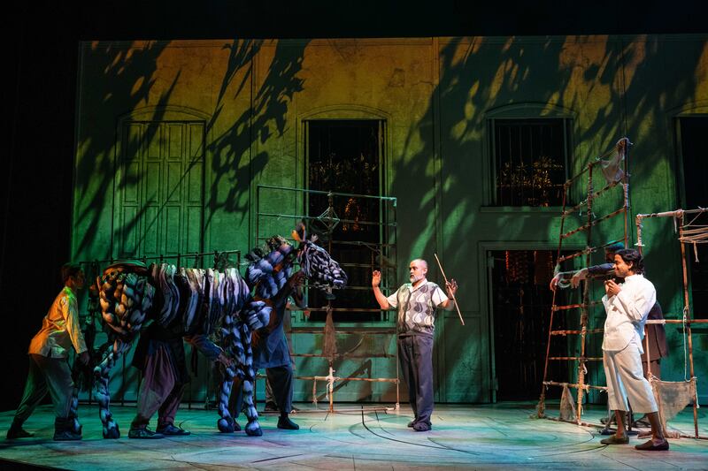 Life of Pi: the company named the zebra Debra. Photograph: Matthew Murphy and Evan Zimmerman/MurphyMade