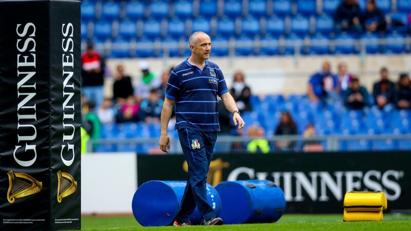 Italy boss Conor O’Shea. Photograph: Tommy Dickson/Inpho