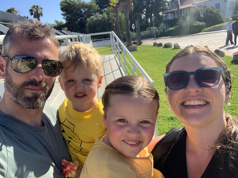 Kevin Power and his family