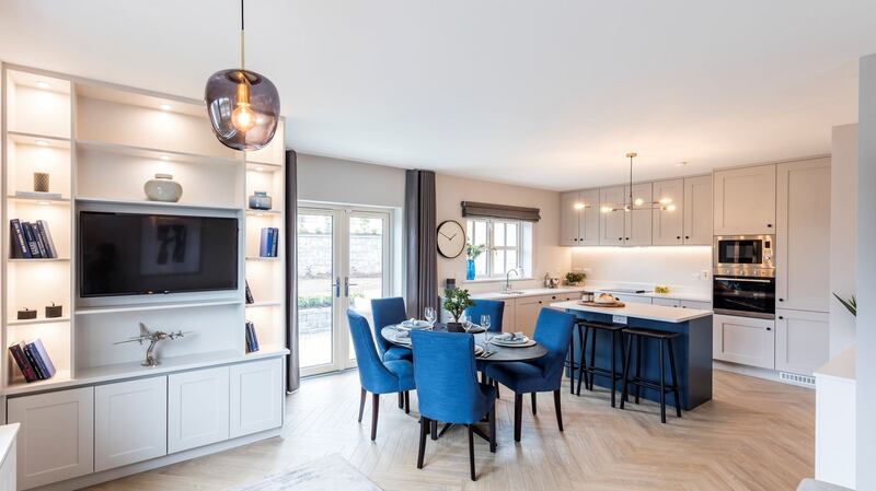 Kitchen/diningroom in four-bed detached house at Longstone, Naas, Co Kildare