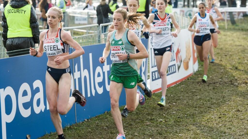 Fionnuala Britton: claimed a podium place in Brussels. Photo: Sasa Pahic Szabo/Inpho