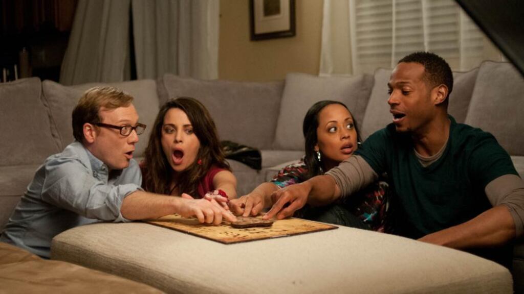 Scareman of the board: Marlon Wayans, far right, and friends in A Haunted House