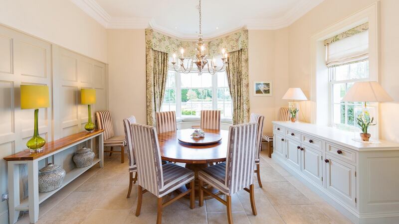 The breakfast room at Castlefield House, Delgany, Co Wicklow.