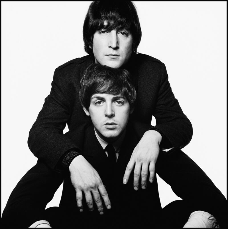 John Lennon and Paul McCartney, 1965. Photograph © David Bailey