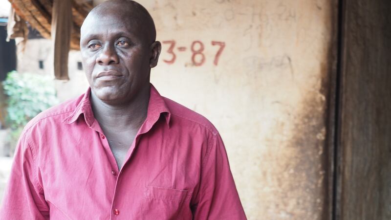 Alfredo Raimundo Lopes, 53, a carpenter, in Mindara, Bissau’s “favela”. Photograph: Lorraine Mallinder