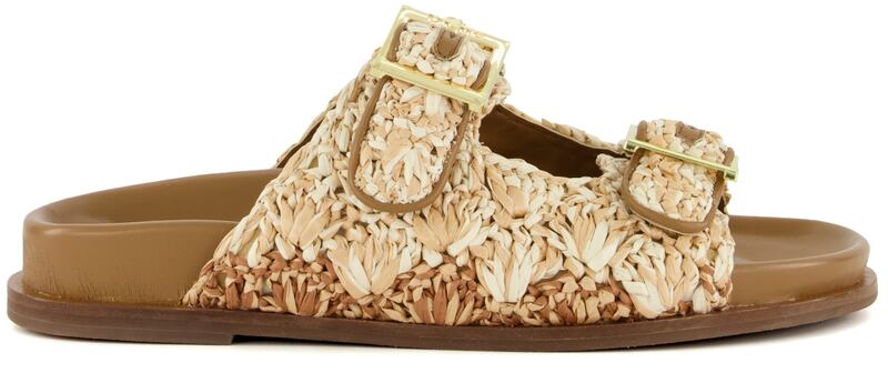 Raffia sandals, €121 from Dune