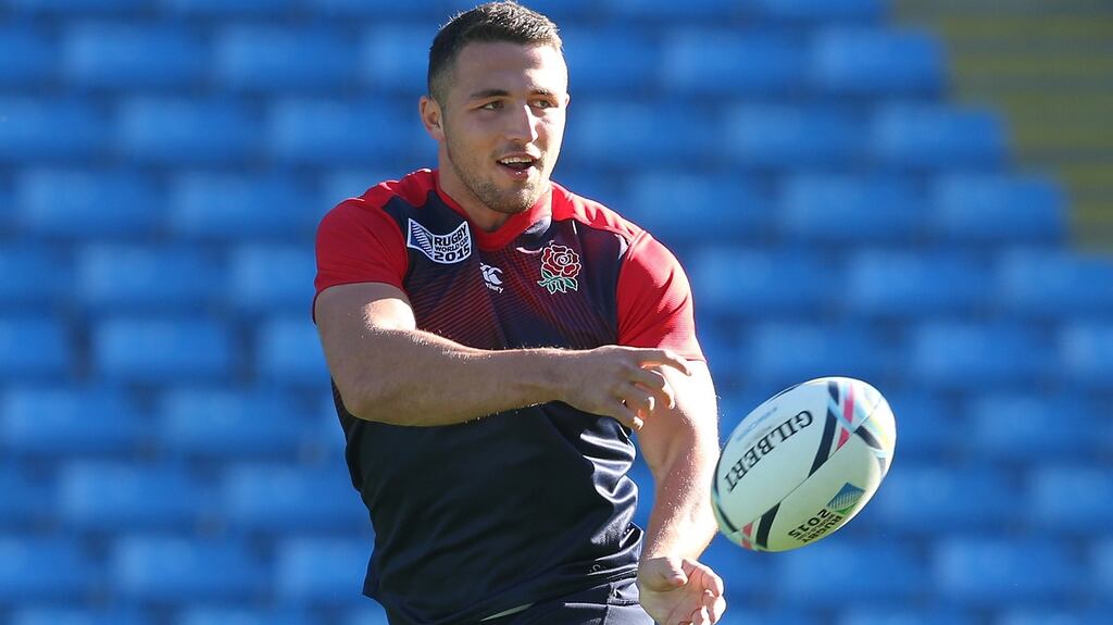 Sam Burgess was a somewhat surprise inclusion in England’s Rugby World Cup squad. Photo: David Rogers/Getty Images