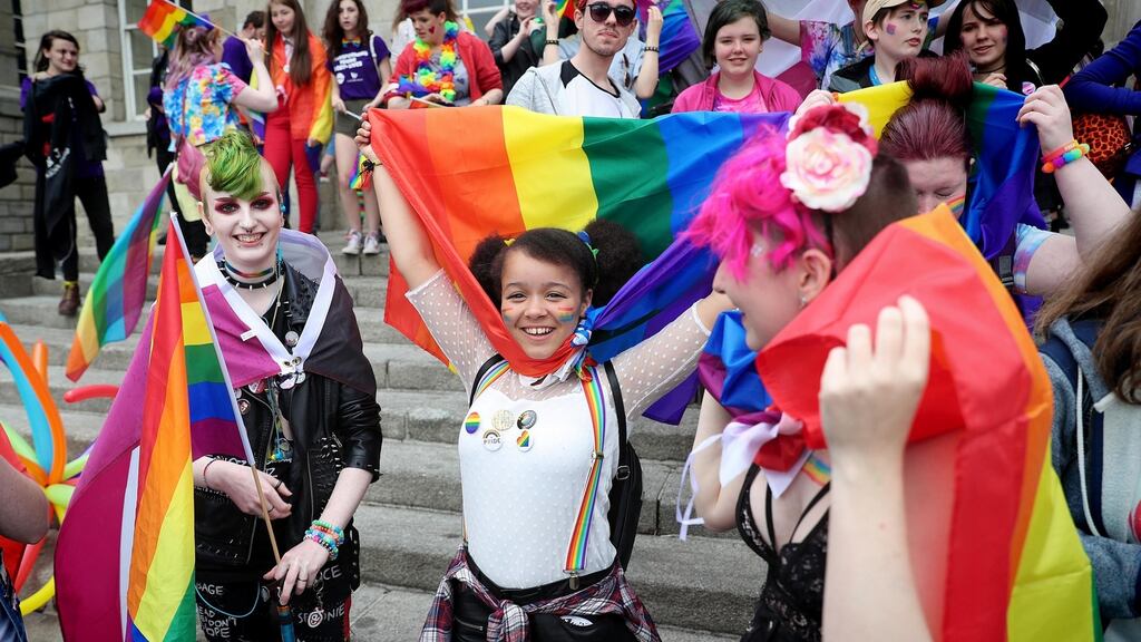 Pride Dublin 2017: We all share this island, so it’s only right that we ultimately share the same rights. Photograph: Marc O’Sullivan