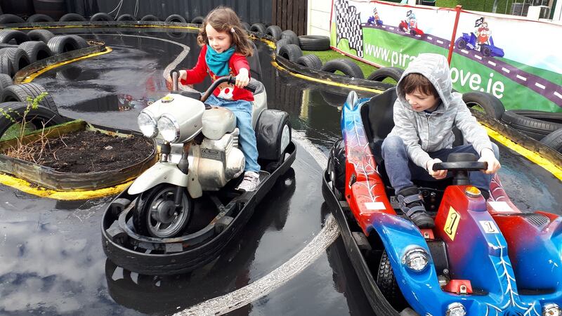 Hazel and Neil Grennan at Pirates Cove in Gorey, Co Wexford.