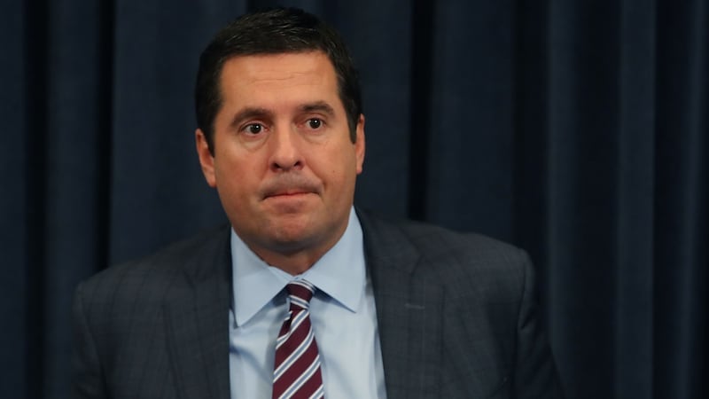 Republican House intelligence committee chair Devin Nunes, a Trump ally, competes in a swing seat in Central Valley, Florida. Photograph:  Mark Wilson/Getty Images