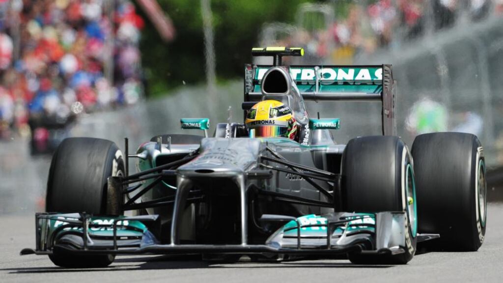Mercedes GP have been reprimanded and banned from Silverstone event for young drivers after tyre testing with Pirelli. Photograph: Shaun Botterill/Getty Images