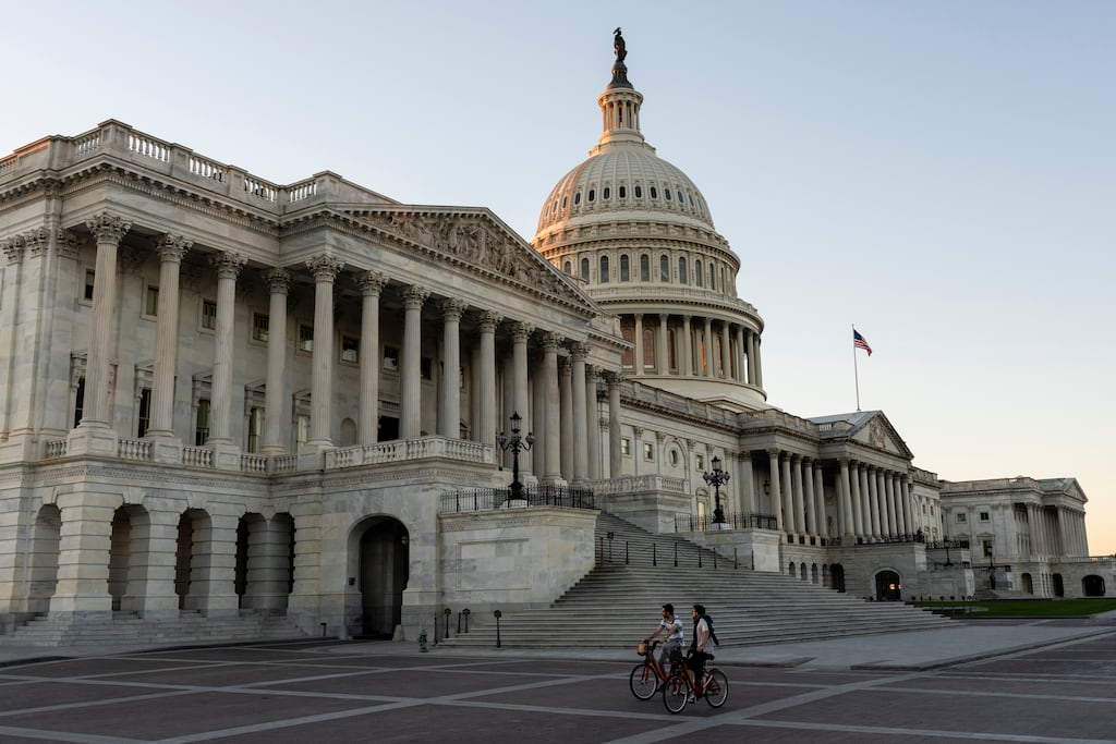 The US Capitol in Washington. A new deal would reopen the federal government and keep it funded until the end of January. Photograph: Eric Lee/The New York Times