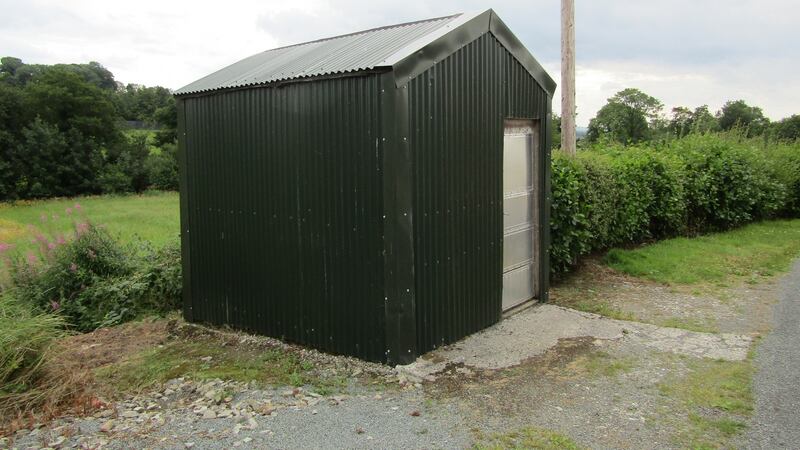 Hut resembling an old customs hut at Killea, Co Donegal/Derry. Photograph: Freya McClements