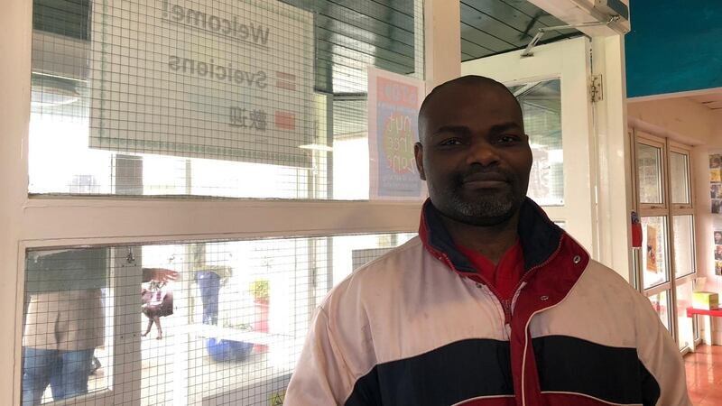 Abinbola Makinwa voting in Balbriggan, Co Dublin. Photograph: Jade Wilson