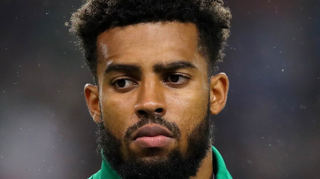 Cyrus Christie: said his sister was hit and racially abused by a Fulham “fan” during the game at Barnsley. Photograph: Ryan Byrne/Inpho