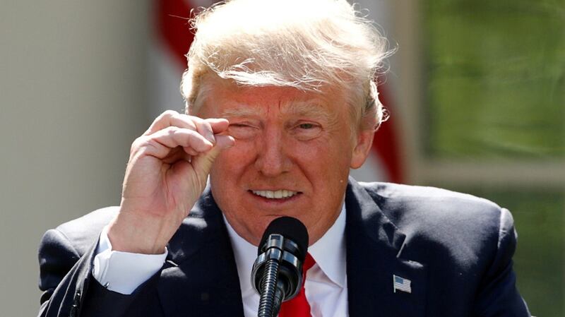 US president Donald Trump: Hosting the world’s worst bad boy at the White House in autumn will be exciting for him. Photograph: Kevin Lamarque