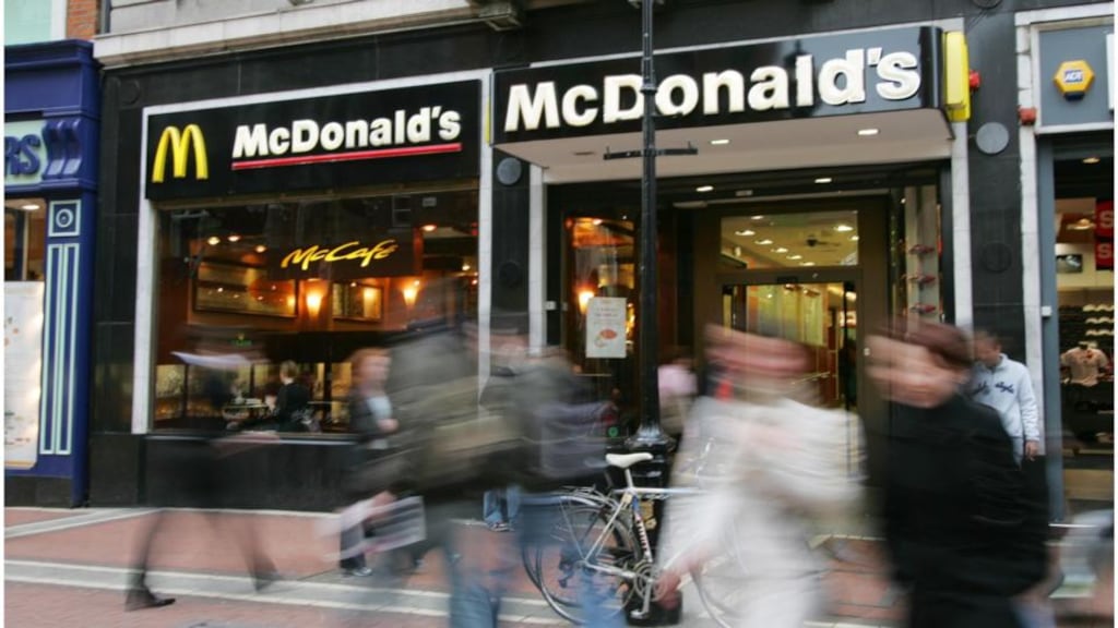 McDonald’s on Grafton Street. Photograph: Bryan O’Brien