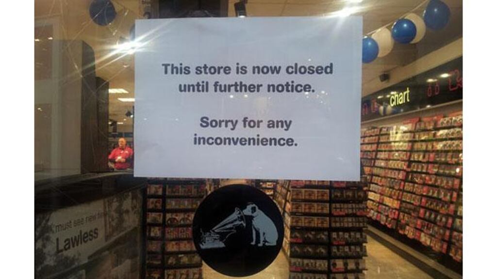 HMV in Ireland is to close for good with the loss of 300 jobs, the receiver has announced.