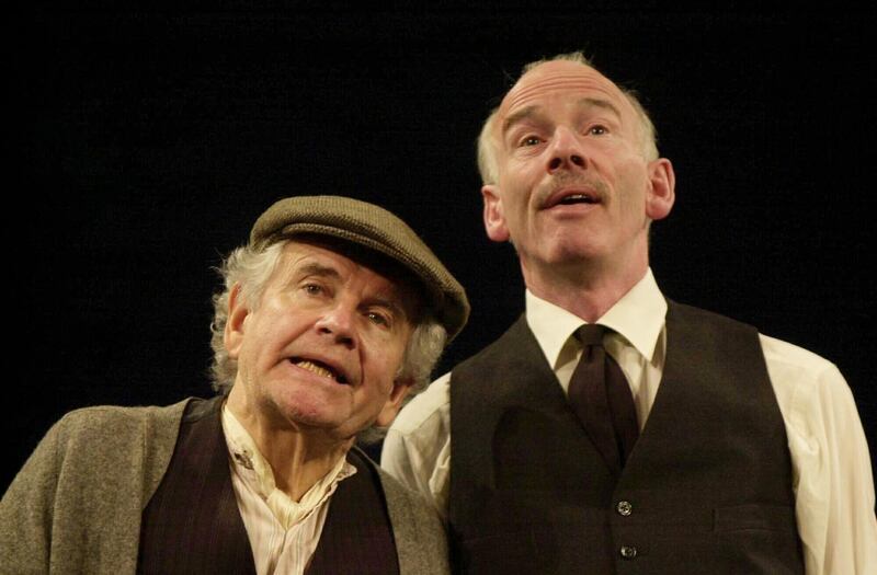 The Homecoming: Ian Holm in Harold Pinter’s play, with John Kavanagh, at the Gate Theatre in Dublin in 2001. Photograph: Joe St Leger